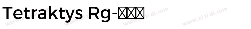 Tetraktys Rg字体转换